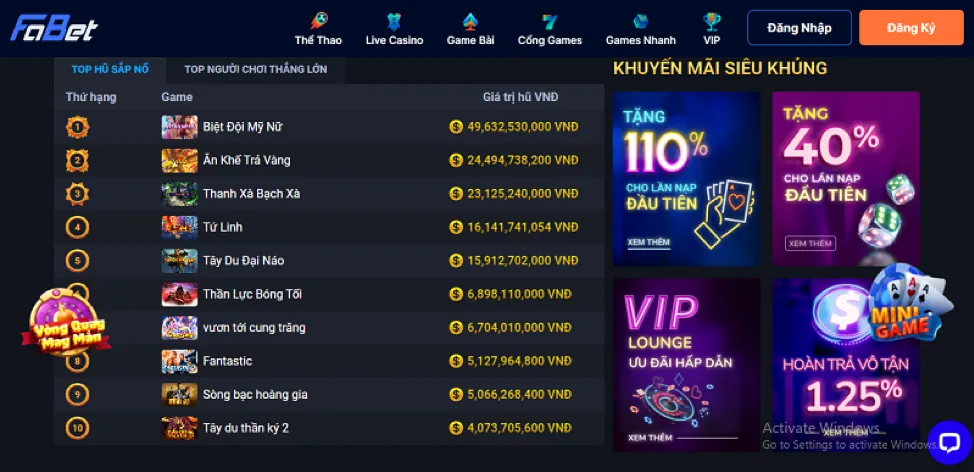 Khuyến Mãi Thể Thao win8bet